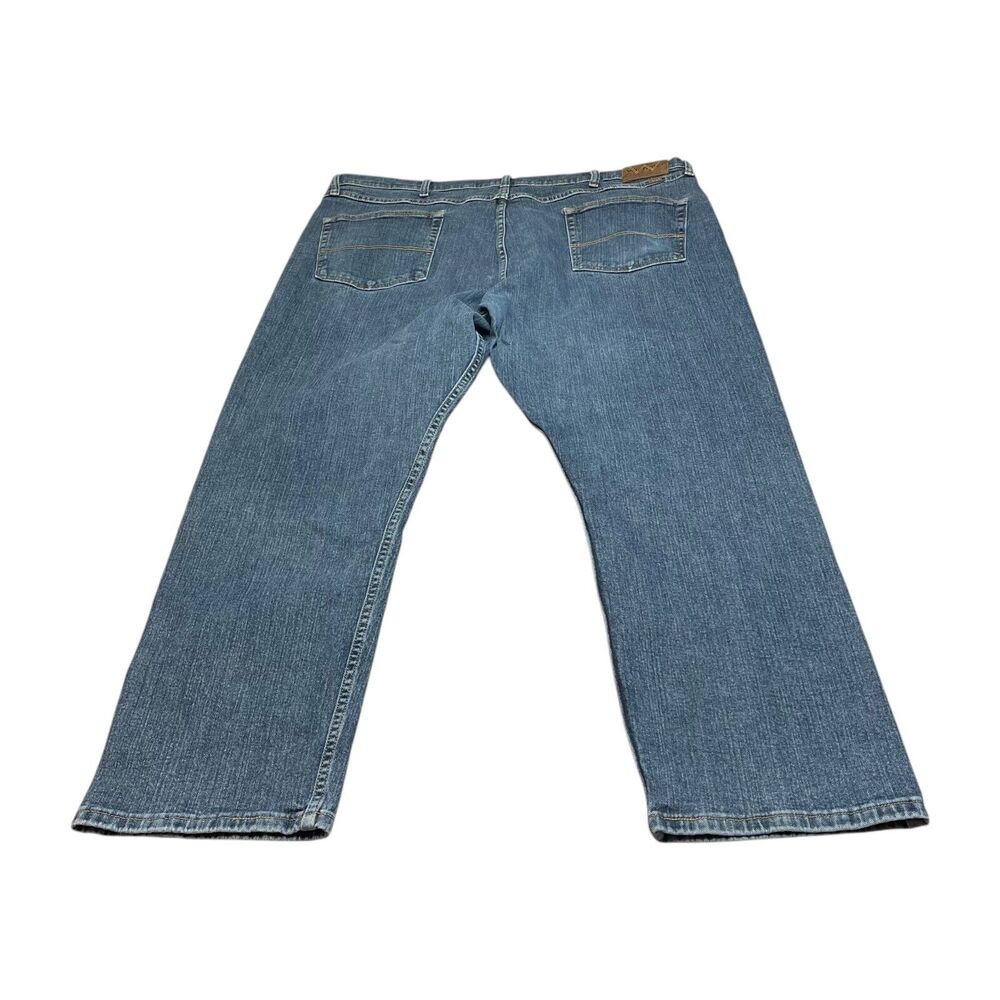 Wrangler Jeans Men's 42 X 30 Blue Denim Cotton High-Rise Straight Leg Zip Fly - Picture 2 of 8